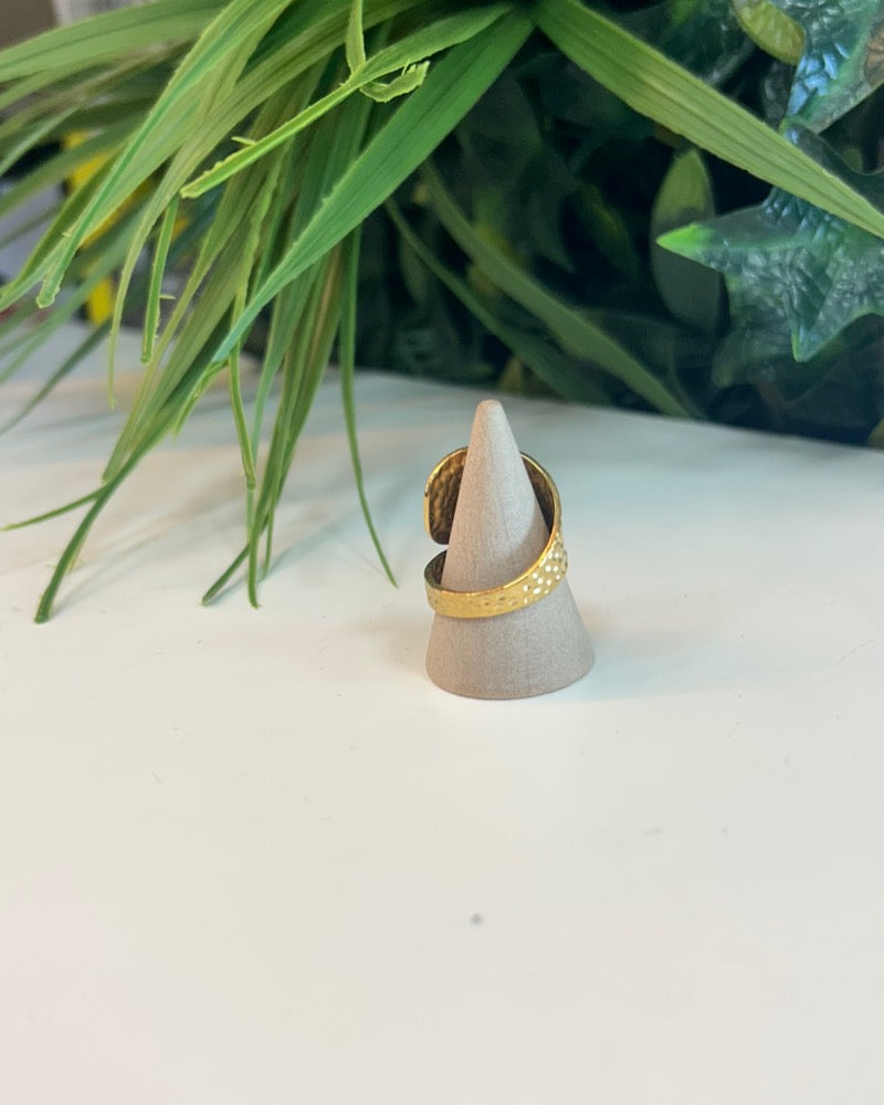 Anillo "Marea" de Doble Banda Ondulada