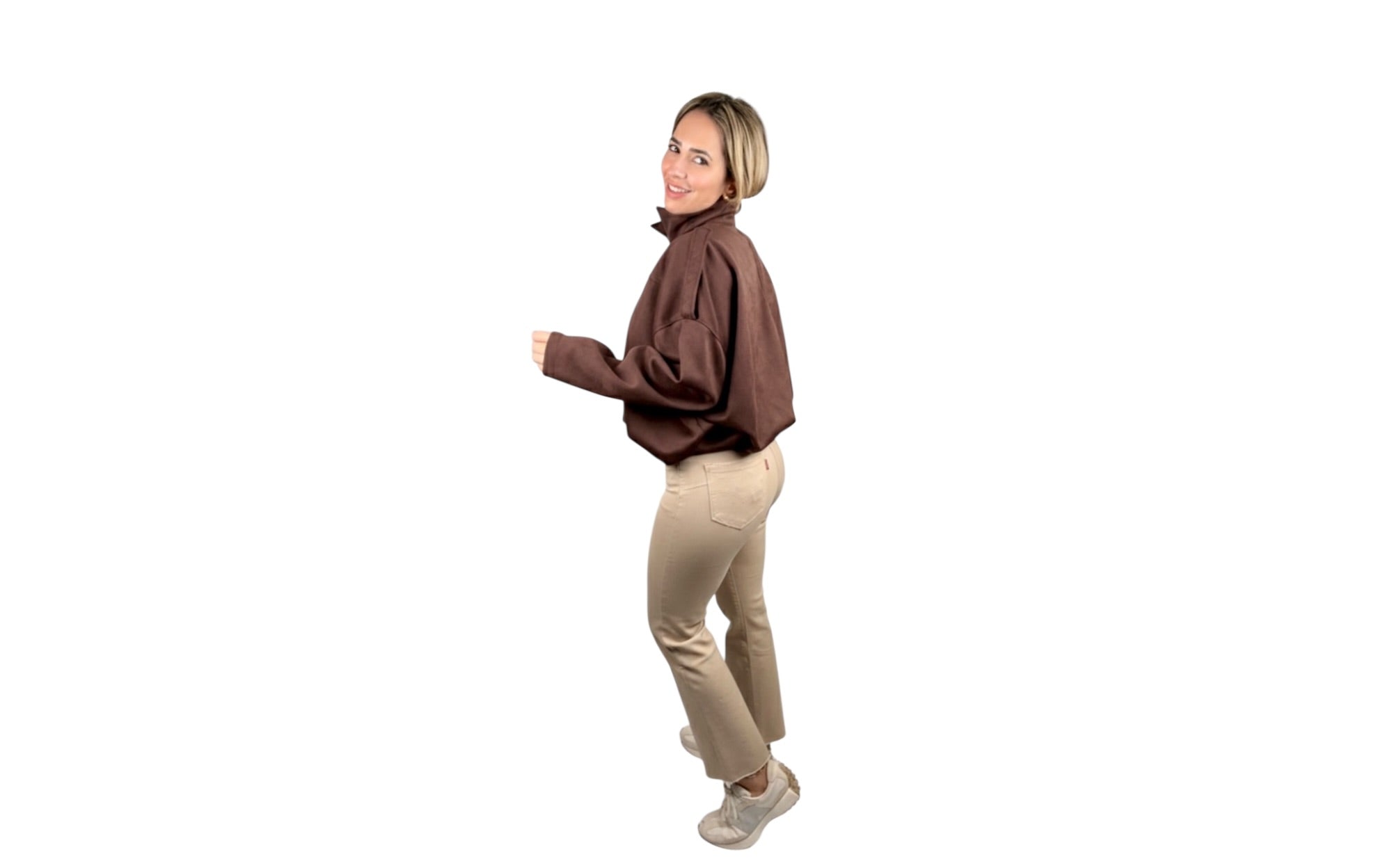 Chaqueta Bomber Marrón