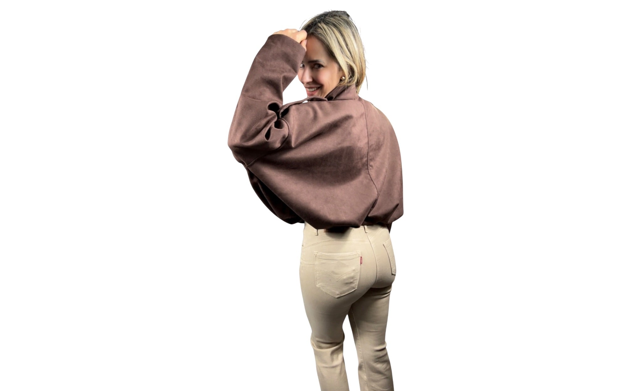 Chaqueta Bomber Marrón